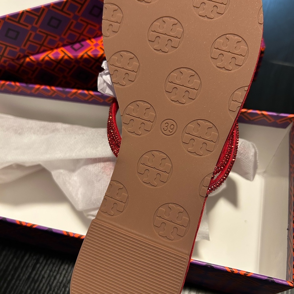 Tory Burch Red miller Sandals NWT size 8 - Picture 4 of 5